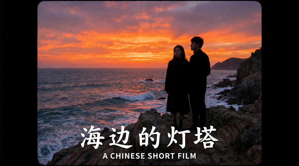 抖音揭秘原创短片《海边的灯塔》视频